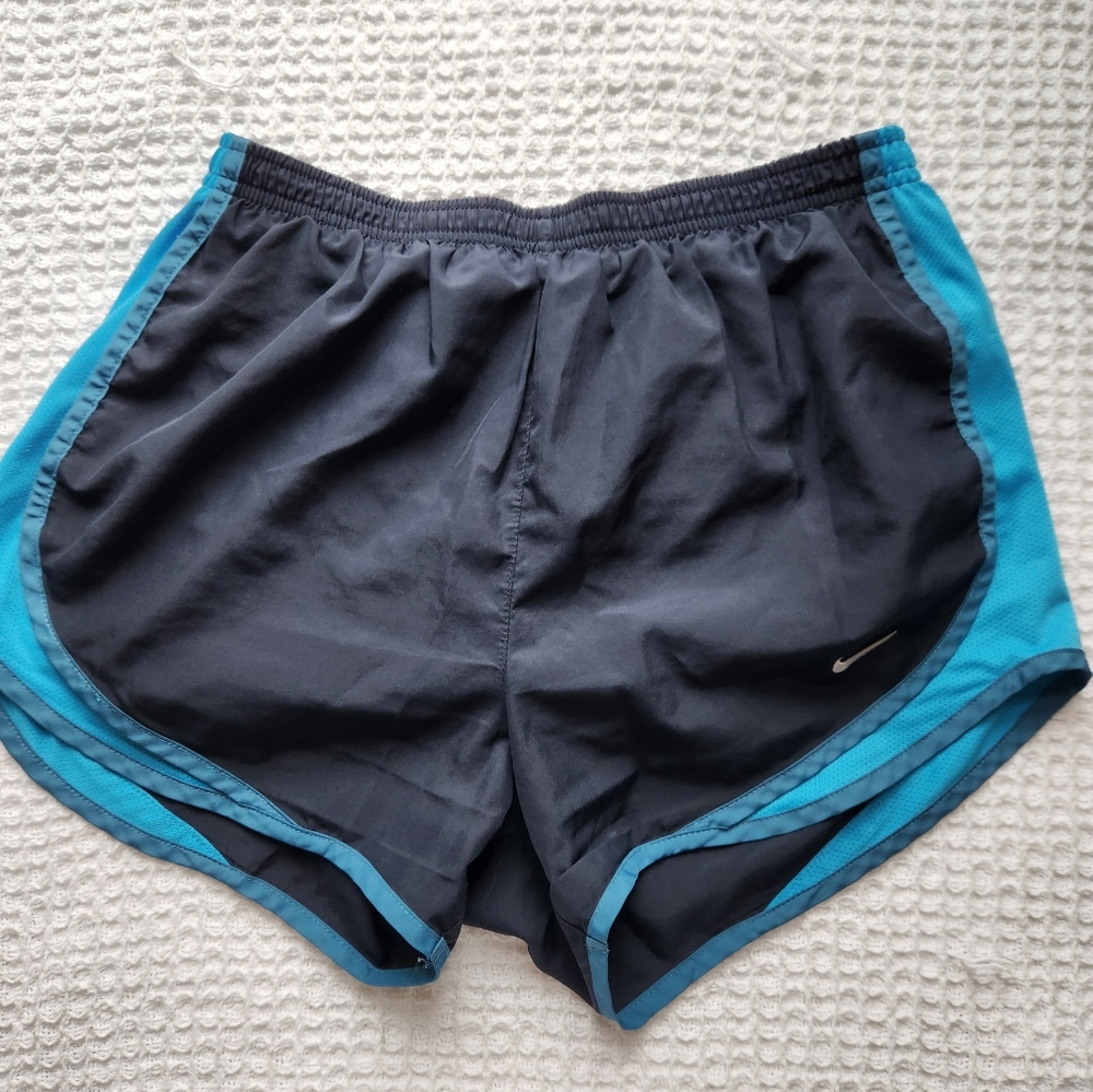 blue Nike shorts